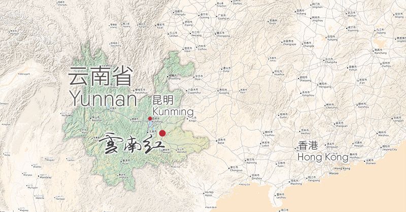 Map of Yunnan